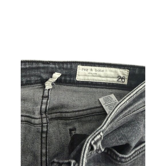 RAG & BONE Black Gray Skinny Jeans Size 26 - Picture 5 of 7